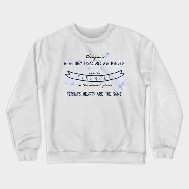 Stronger Crewneck Sweatshirt by rainilyahead